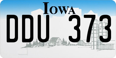 IA license plate DDU373