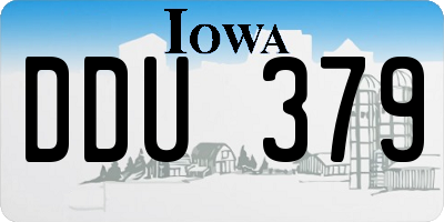 IA license plate DDU379