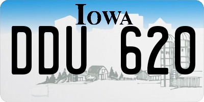 IA license plate DDU620