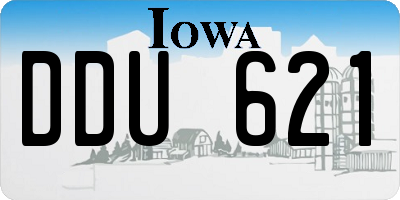 IA license plate DDU621