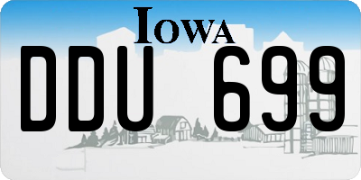 IA license plate DDU699