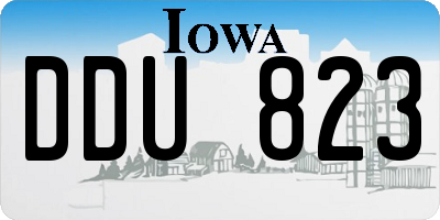 IA license plate DDU823