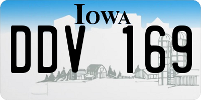 IA license plate DDV169
