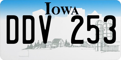 IA license plate DDV253
