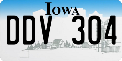 IA license plate DDV304