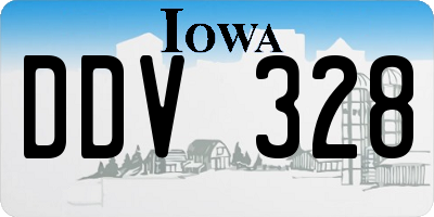 IA license plate DDV328
