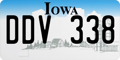 IA license plate DDV338