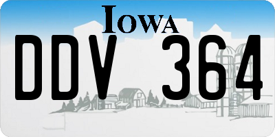 IA license plate DDV364