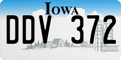 IA license plate DDV372