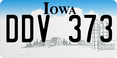 IA license plate DDV373