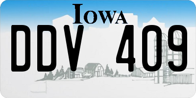 IA license plate DDV409