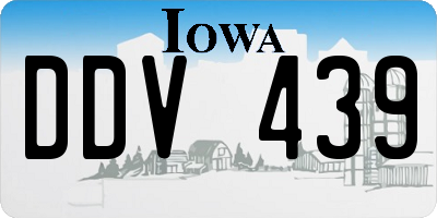 IA license plate DDV439