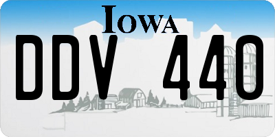 IA license plate DDV440