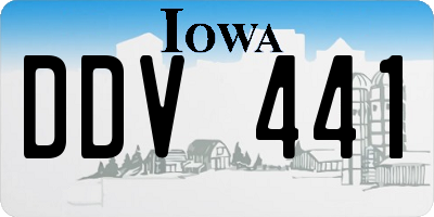 IA license plate DDV441