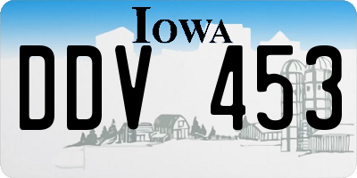 IA license plate DDV453