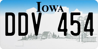 IA license plate DDV454