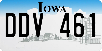 IA license plate DDV461