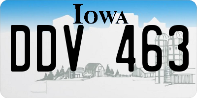 IA license plate DDV463