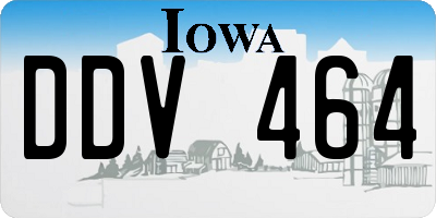 IA license plate DDV464