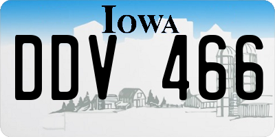 IA license plate DDV466