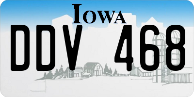 IA license plate DDV468