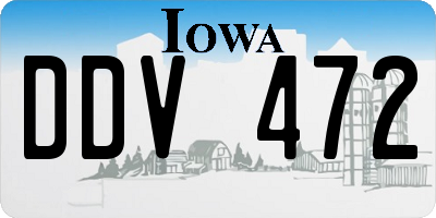 IA license plate DDV472