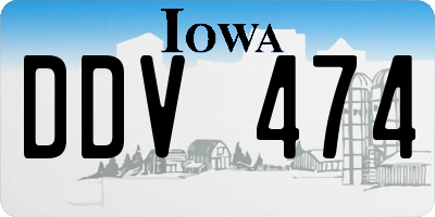 IA license plate DDV474