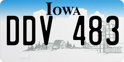 IA license plate DDV483