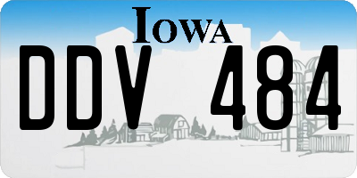 IA license plate DDV484