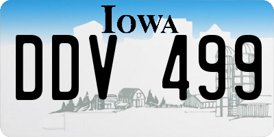 IA license plate DDV499