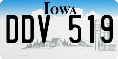 IA license plate DDV519