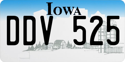 IA license plate DDV525