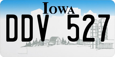IA license plate DDV527
