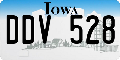 IA license plate DDV528