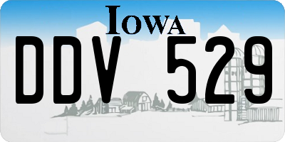 IA license plate DDV529