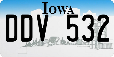 IA license plate DDV532