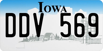 IA license plate DDV569