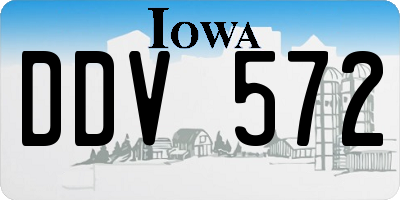 IA license plate DDV572
