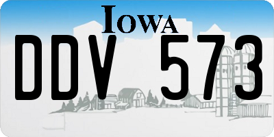 IA license plate DDV573