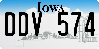 IA license plate DDV574