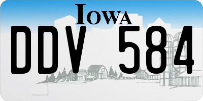IA license plate DDV584