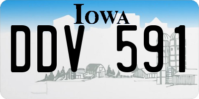 IA license plate DDV591