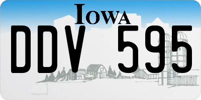 IA license plate DDV595