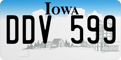 IA license plate DDV599