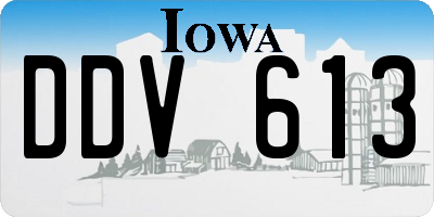 IA license plate DDV613