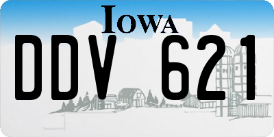 IA license plate DDV621