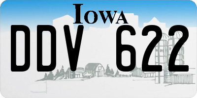 IA license plate DDV622