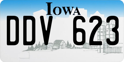 IA license plate DDV623