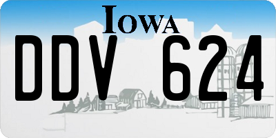 IA license plate DDV624