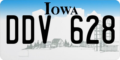 IA license plate DDV628